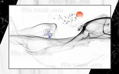 Download file File in tranh tường 3D FT211426 (gốc) in mica bàn thờ