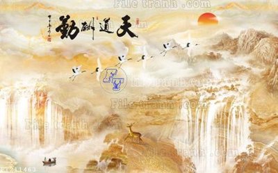 File gốc File in tranh tường 3D FT211463 (AI/EPS) cho in ấn