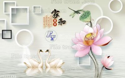 File in mica File in tranh tường 3D FT211492 (bản gốc) siêu trong