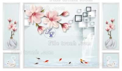 File tranh File in tranh tường 3D FT211499 (ảnh gốc) sắc nét hoàn hảo