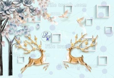 Tải file File in tranh tường 3D FT211564 (ảnh gốc) file AI/EPS