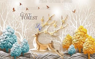 Download file gốc File in tranh tường 3D FT211568 (dùng cho in ấn)