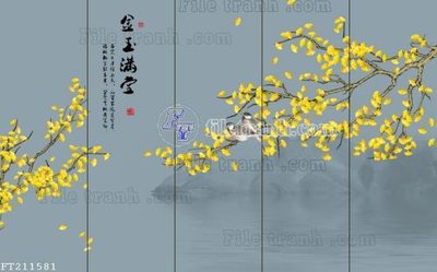 File in mica File in tranh tường 3D FT211581 (bản gốc) siêu trong