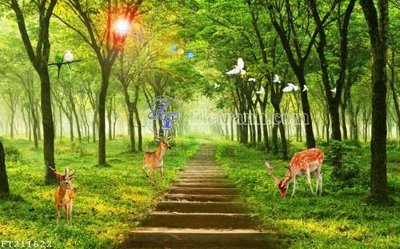 File gốc File in tranh tường 3D FT211622 (dành cho trang trí nội thất)