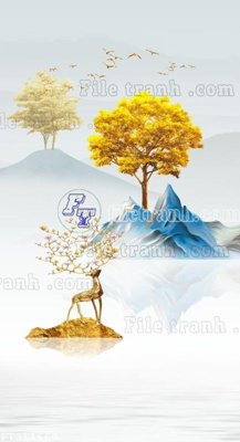 File ảnh File in tranh tường 3D FT211660 (gốc) cho trang trí nhà hàng