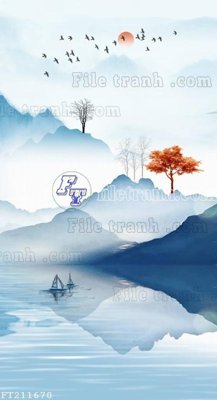 File tranh in trần 3D File in tranh tường 3D FT211670 (ảnh gốc)