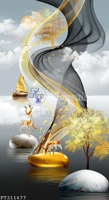 File tranh File in tranh tường 3D FT211677 (gốc) chủ đề trẻ em