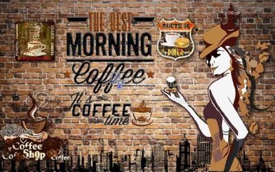 File gốc File psd tường quán cà phê FT2143 (dành cho quảng cáo)