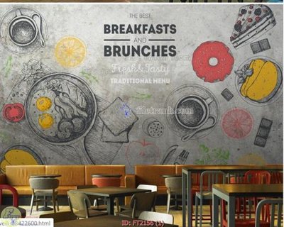 File ảnh File psd tường quán cà phê FT2156 (gốc) in biển hiệu