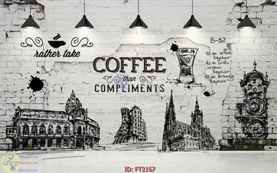 File in trần File psd tường quán cà phê FT2167 (file gốc) xuyên sáng