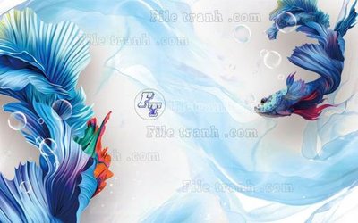 Tải file File in tranh tường hiện đại FT22096 (gốc) chủ đề hoa sen