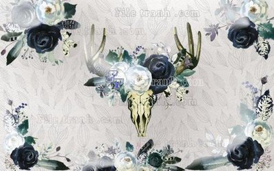 File gốc File in tranh tường hiện đại FT22118 (in lụa) tranh phong thủy