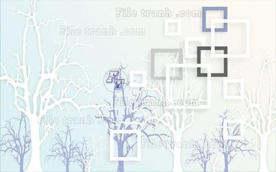 File in lụa File in tranh tường hiện đại FT22153 (hoa văn) File in tranh tường hiện đại FT22153