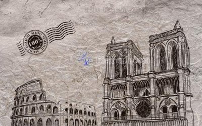 File tranh File in tranh tường hiện đại FT22323 (bản gốc) in lụa 3D