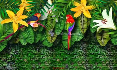 File in trần File psd tường quán cà phê FT2235 (bản gốc) mây trời