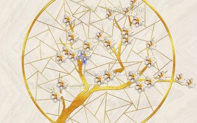 File in mica File in tranh tường hiện đại FT22492 (bản gốc) làm vách ngăn