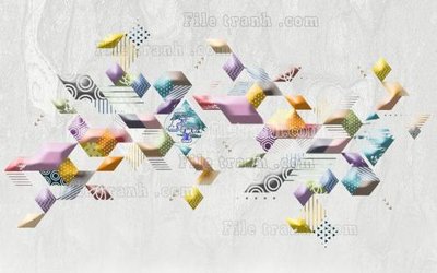 File in ấn File in tranh tường hiện đại FT22546 (bản gốc) sắc nét