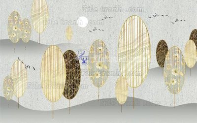 Ảnh gốc File in tranh tường hiện đại FT22690 (độ nét cao) in mica