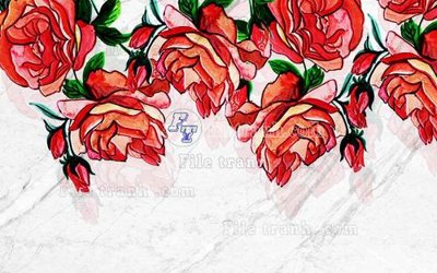 File in trần File in tranh tường hiện đại FT22905 (file gốc) hoa văn 3D