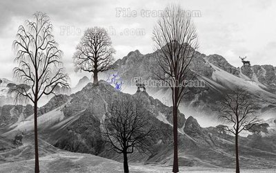 File gốc File in tranh tường hiện đại FT22990 (phiên bản chuẩn) để in ấn