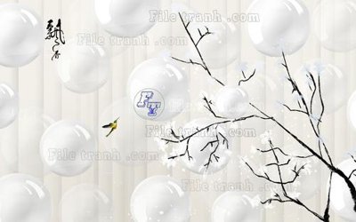 File tranh File in tranh tường hiện đại FT23090 (ảnh gốc) in trần 3D