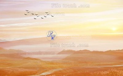 File gốc File in tranh tường hiện đại FT23115 (in lụa) trang trí tường