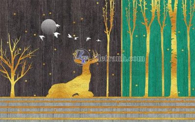 File gốc File in tranh tường hiện đại FT23125 (trang trí) cho phòng khách