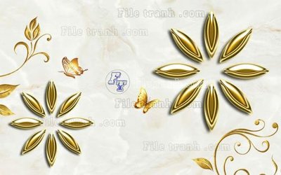 File gốc File in tranh tường hiện đại FT23151 (in lụa) họa tiết 3D