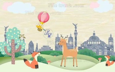 File tranh gốc File in tranh tường hiện đại FT23182 chủ đề hiện đại