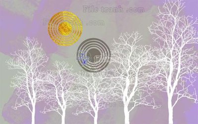 File gốc File in tranh tường hiện đại FT23213 (AI/EPS) cho in ấn