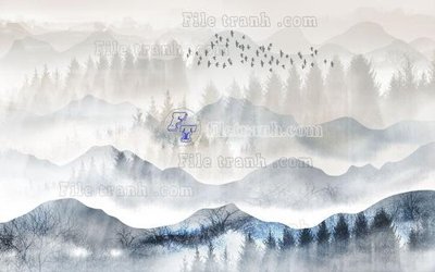 File PSD File in tranh tường hiện đại FT23248 (gốc) cho in quảng cáo