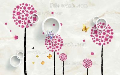 File gốc File in tranh tường hiện đại FT23367 (in ấn) màu sắc trung thực