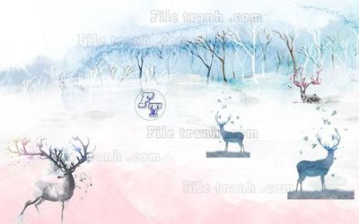 File ảnh File in tranh tường hiện đại FT23534 (gốc) cho trang trí nhà hàng