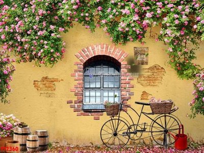 File gốc in mica File psd tường quán cà phê FT2360 chất lượng