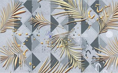 Hình ảnh file gốc in lụa File in tranh tường hiện đại FT23617