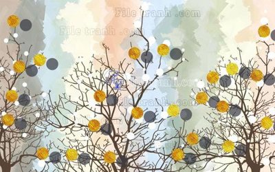 File gốc File in tranh tường hiện đại FT23628 (dành cho trang trí nội thất)