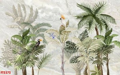 File gốc File psd tường quán cà phê FT2372 (in lụa) họa tiết 3D