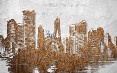 Tải file File in tranh tường hiện đại FT23743 (ảnh gốc) in tranh kính