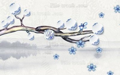 File gốc File in tranh tường hiện đại FT23772 (in tráng gương) hiện đại