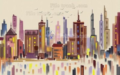 File ảnh File in tranh tường hiện đại FT23800 (gốc) cho trang trí nhà hàng