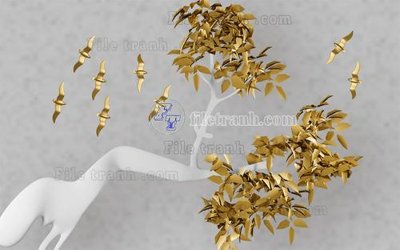 Chi tiết file tranh tráng gương File in tranh tường hiện đại FT23855 (ảnh gốc)