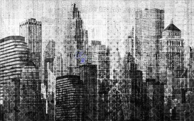 File gốc File in tranh tường hiện đại FT23918 (in ấn) màu sắc trung thực