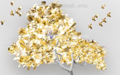 File in trần File in tranh tường hiện đại FT23931 (bản gốc 3D) sống động