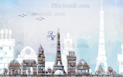 Download file gốc File in tranh tường hiện đại FT23934 (in lụa) hoa lá