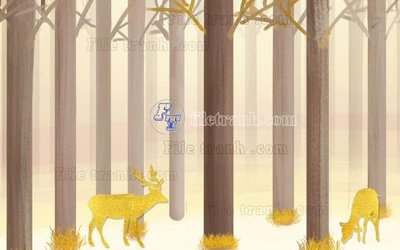 File tranh File in tranh tường hiện đại FT23936 (gốc) in film