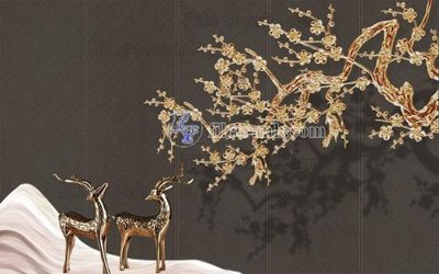 File gốc File in tranh tường hiện đại FT24019 (vector) cho in ấn