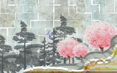 Tải file File in tranh tường hiện đại FT24065 (gốc) làm file thiết kế