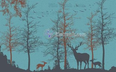 Download file gốc File in tranh tường hiện đại FT24159 (in lụa) cao cấp