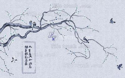 File gốc File in tranh tường hiện đại FT24246 (in mica) làm quà tặng