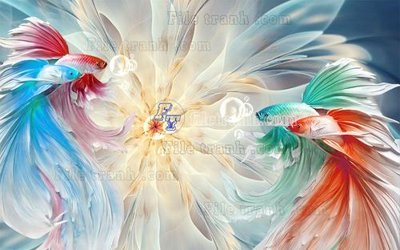 File gốc File in tranh tường hiện đại FT24248 (in tráng gương) sang trọng